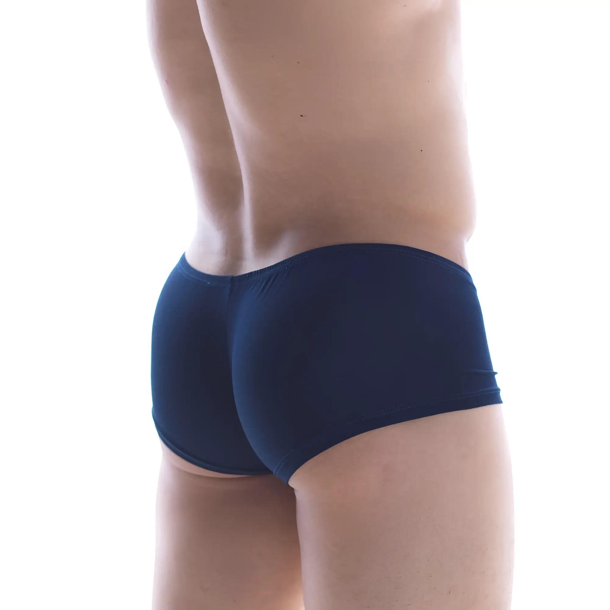 Navy blue stretch cotton briefs from MetroMaleWear Bosillo short boxer 3014-28 for comfortable everyday wear