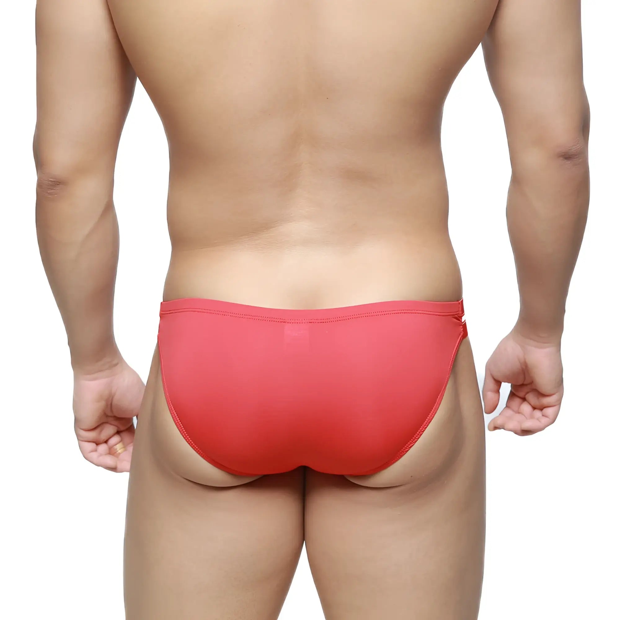 MetroMaleWear Brief 2.0 red athletic briefs with smooth form-fitting design for comfortable active use