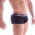 Black metroma men’s briefs with white logo waistband designed for butt support in metro malewear trunk 1026-31