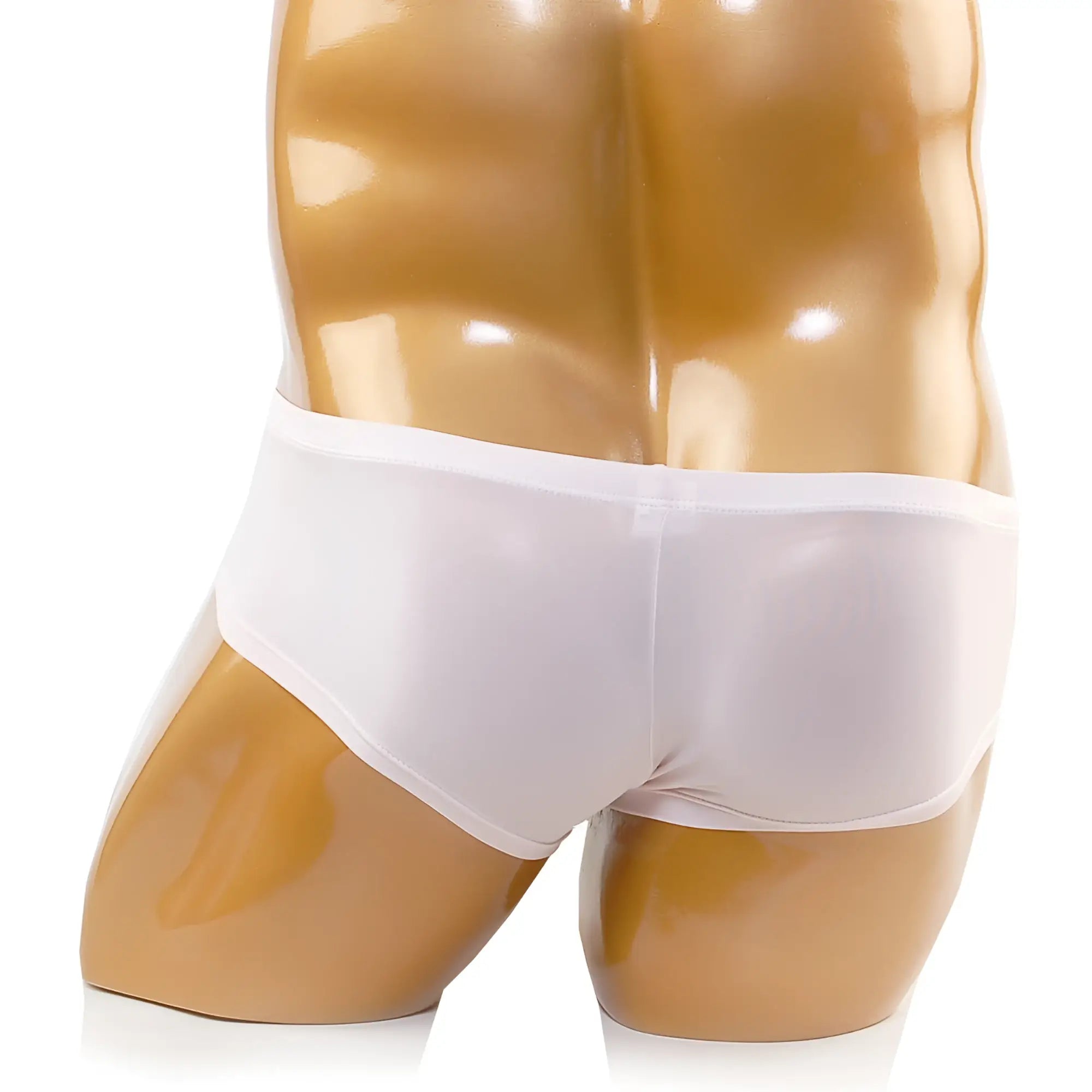 MetroMalewear cannon boxer nude 2213-02 white smooth textured briefs on mannequin front view