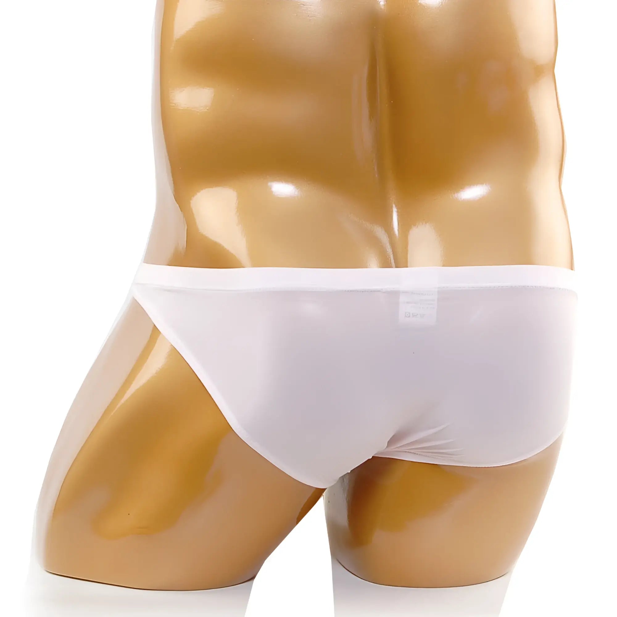 MetroMaleWear cannon hip brief nude 2203-02 white smooth-textured briefs displayed on a mannequin front view