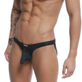 MetroMaleWear cannon jock strap black with smooth form-fitting design and small red logo on waistband