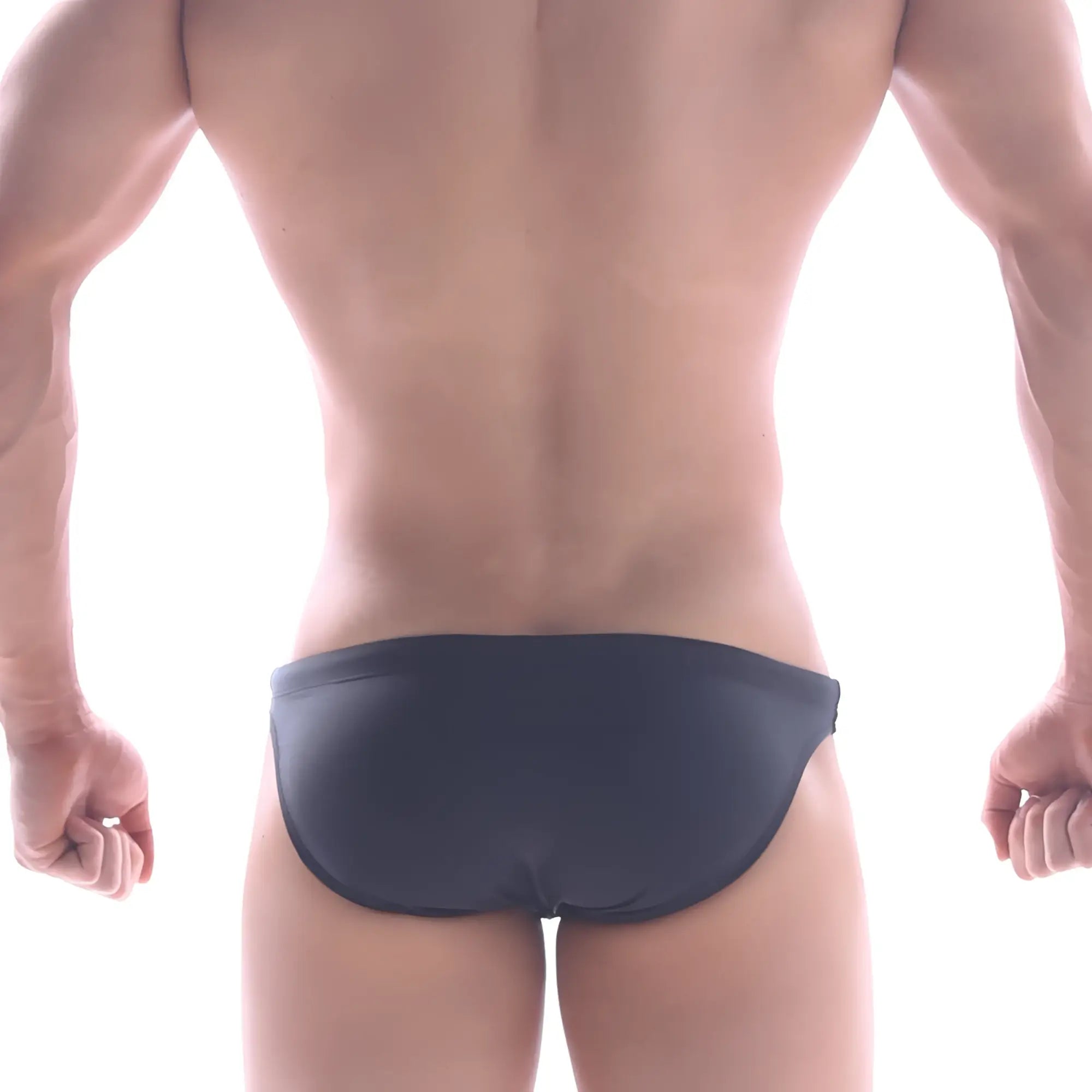 Black swim trunks metroMalewear classic swim bikini 4937-20 with smooth form-fitting design for men