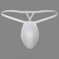MetroMaleWear cock bra thong white featuring a white translucent mesh thong with a smooth form-fitting design