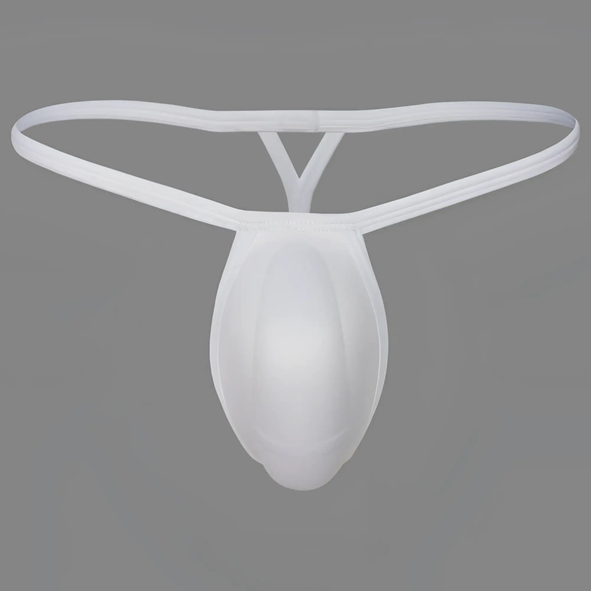 MetroMaleWear cock bra thong white featuring a white translucent mesh thong with a smooth form-fitting design
