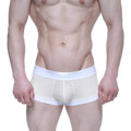MetroMaleWear crema beige boxer brief with smooth form-fitting design and contrasting white elastic waistband