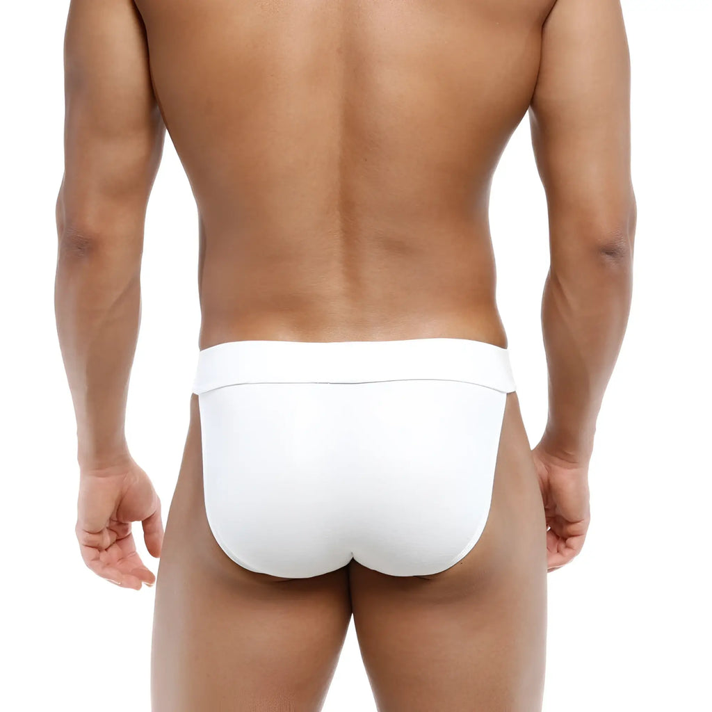 White briefs metroMalewear deseo bikini white 3304-00 with smooth form-fitting design for comfortable wear