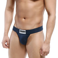Navy blue athletic briefs with white label featuring brand name million and metrogalwear in black text metrogalwear deseothong 3312-28