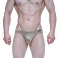 MetroMaleWear elegance bikini 5103-M02 shiny metallic gold briefs with sleek form-fitting design and black waistband tag