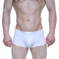 White mens briefs metro malewear elemental boxer brief 2029-00 with smooth fit and elastic branded waistband