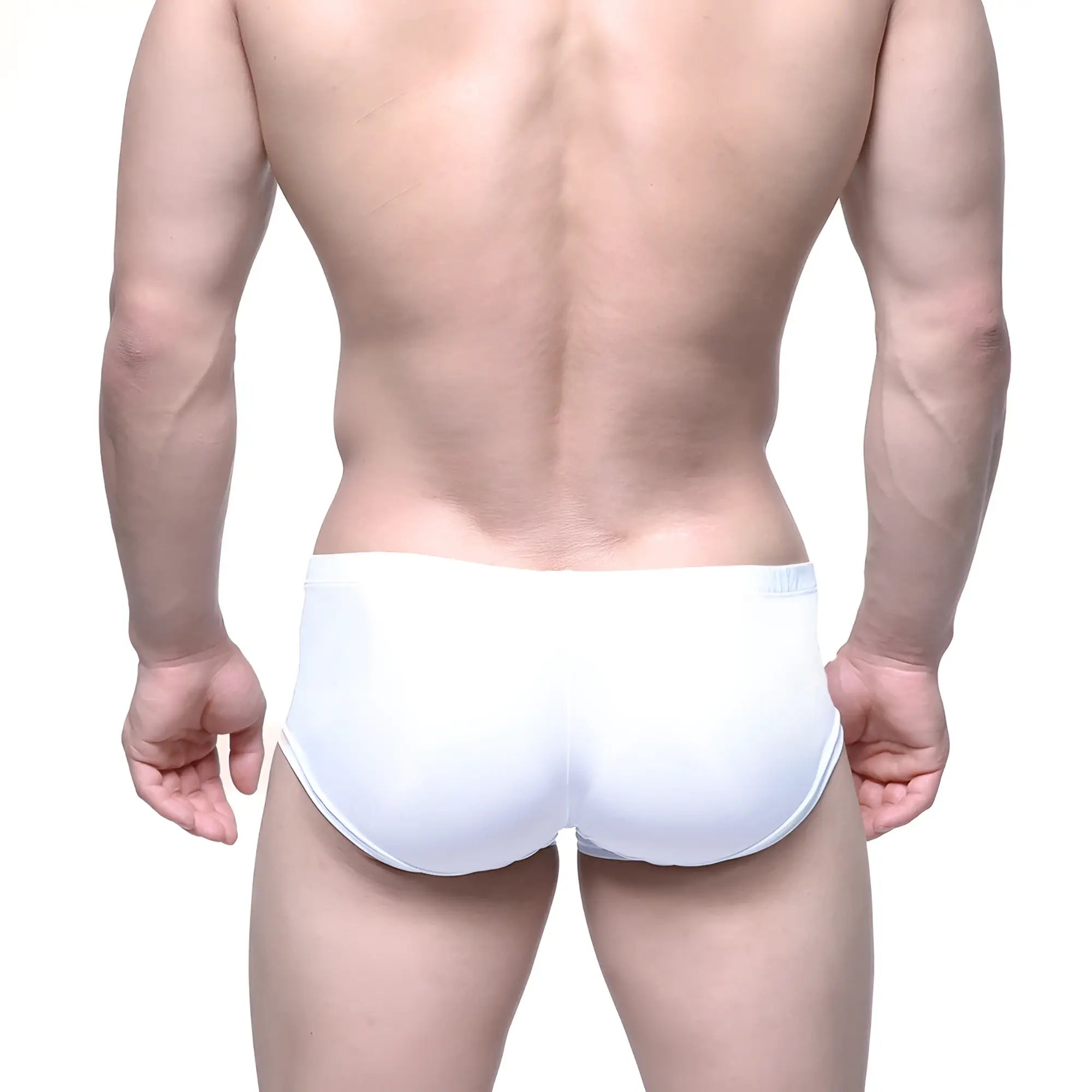MetroMaleWear Entropy trunk white seamless briefs with form-fitting design and subtle elastic waistband