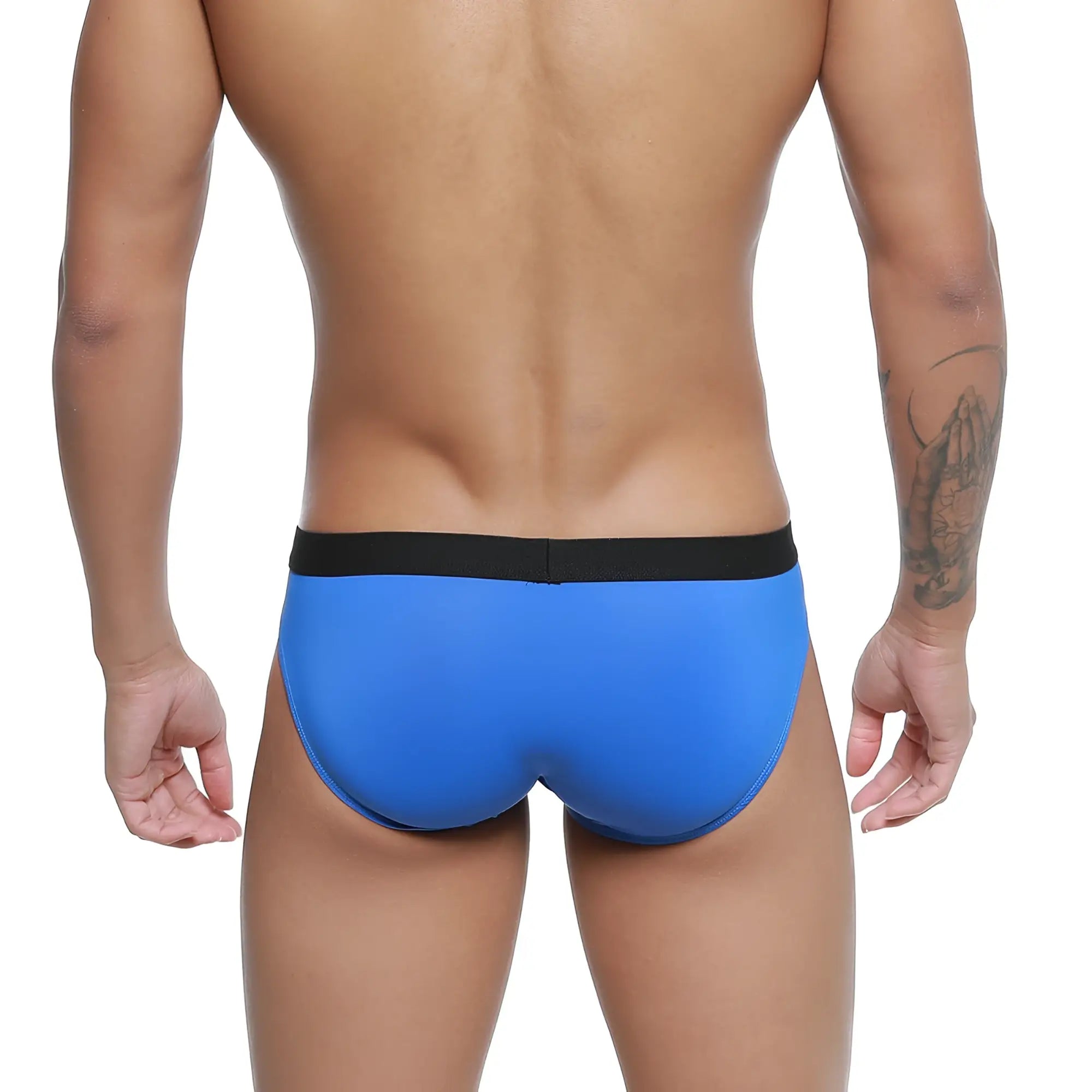 MetroMaleWear expose brief royal 2207-18 blue men’s briefs with black waistband in comfortable stretch fabric