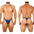 MetroMaleWear fantasy thong navy 6112-28 sleek blue thong with form-fitting design and small black brand tag at front