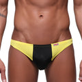MetroMaleWear fun g yellow 6202-15 bright yellow and black two-tone form-fitting briefs for comfortable wear