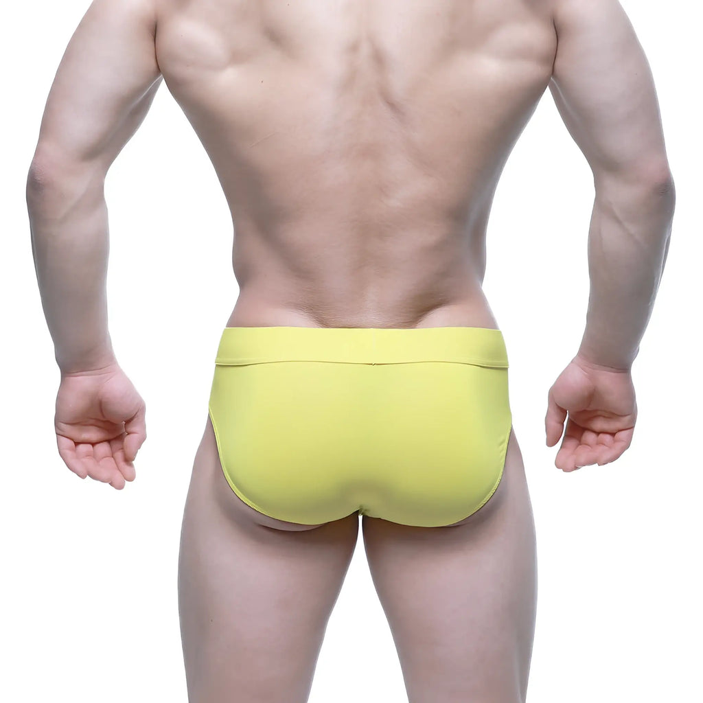 Metro malewear girasol brief 5203-15 bright yellow briefs with smooth form-fitting fabric for comfortable wear