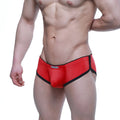 MetroMalewear Havana short boxer red 2323-12 red and black men’s briefs with sleek form-fitting design