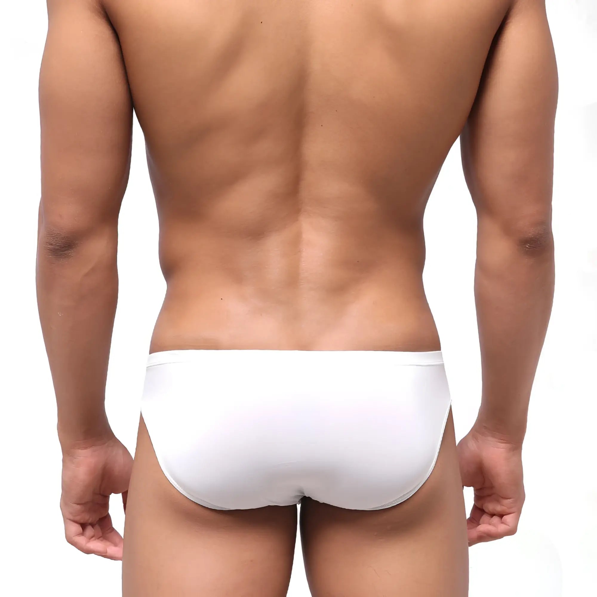 MetroMaleWear highcut hip brief white with smooth form-fitting design for comfortable all-day wear