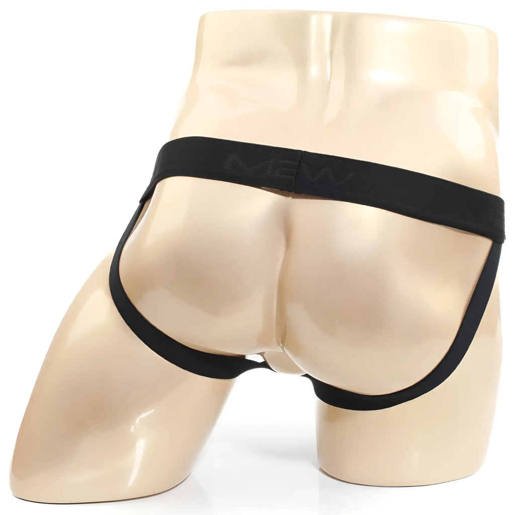 Black MetroMaleWear Infinito jock strap 3001-74 with sleek minimalist design and elastic waistband