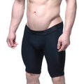 MetroMaleWear intenso cycle short black 15 inch compression shorts with snug fit and elastic waistband