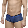 Blue patterned men’s briefs with black and blue jacquard elastic waistband m.e.t metro malewear royal 2026-18