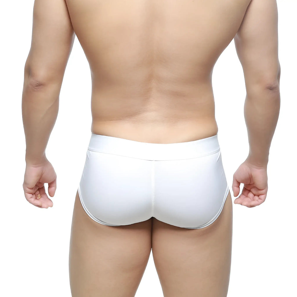 White men’s briefs metro male wear m2w max boxer 3013-03 with smooth form-fitting design and elastic waistband