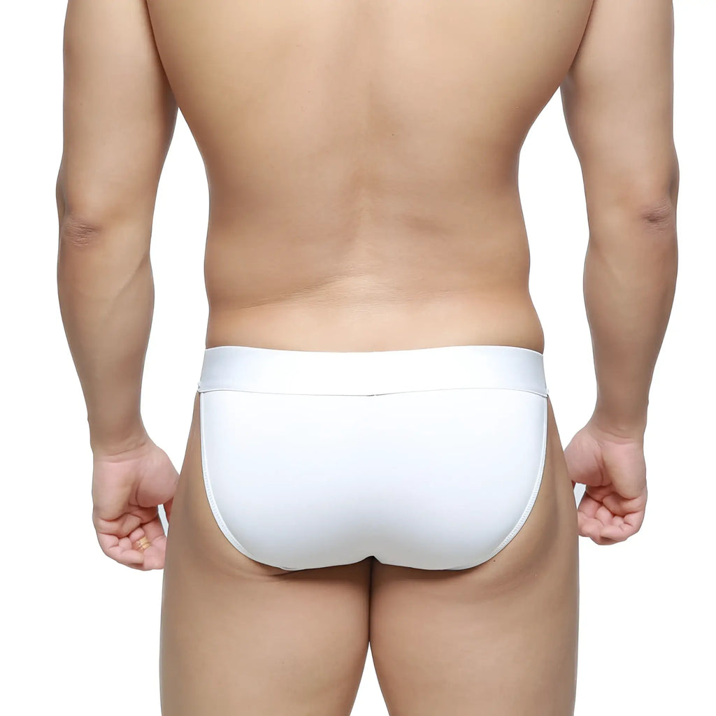 MetroMaleWear M2W pocket bikini white briefs with a smooth seamless design for comfortable daily wear