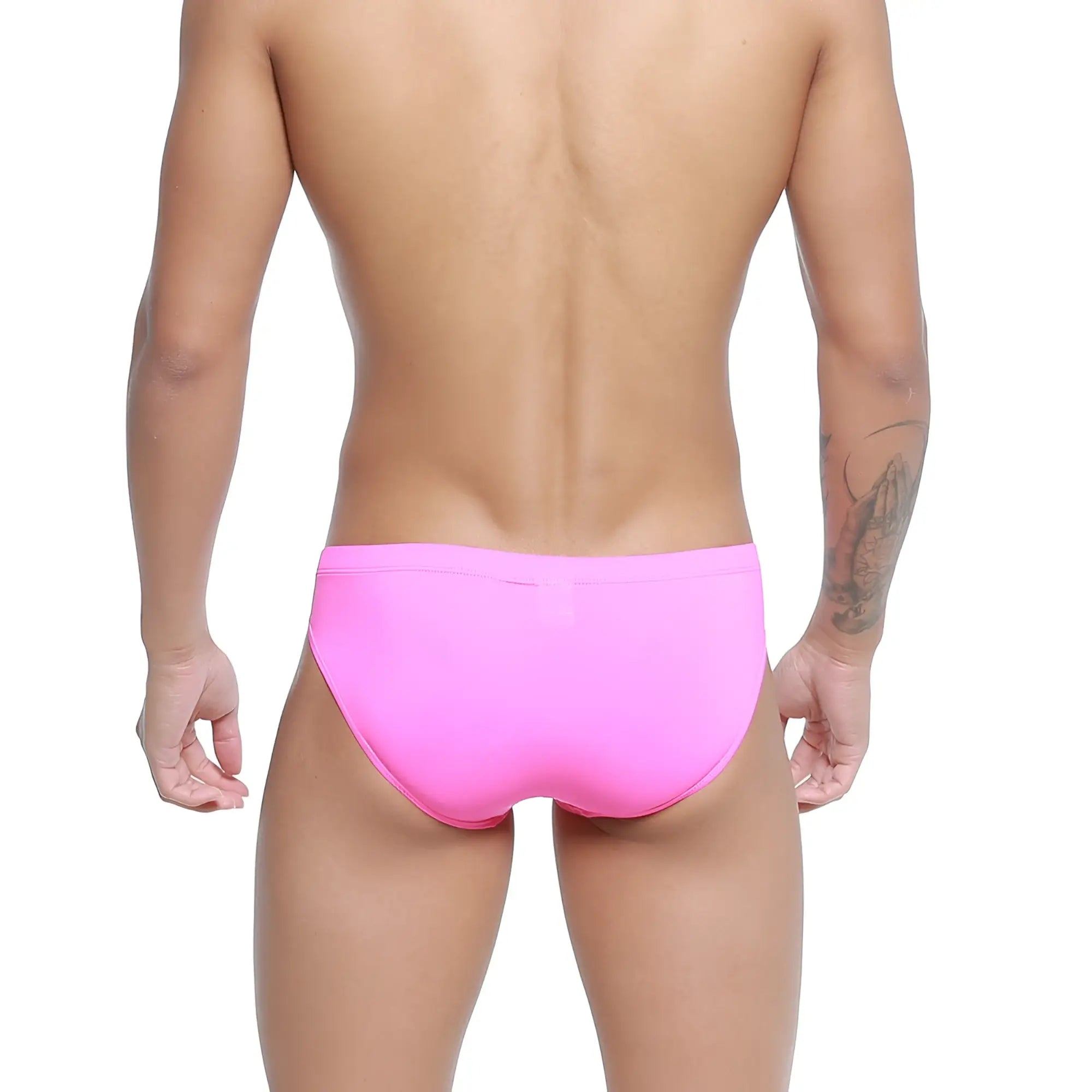 Bright pink smooth form-fitting swim trunks metroMalewear magenta bikini 5103-58 for stylish beachwear