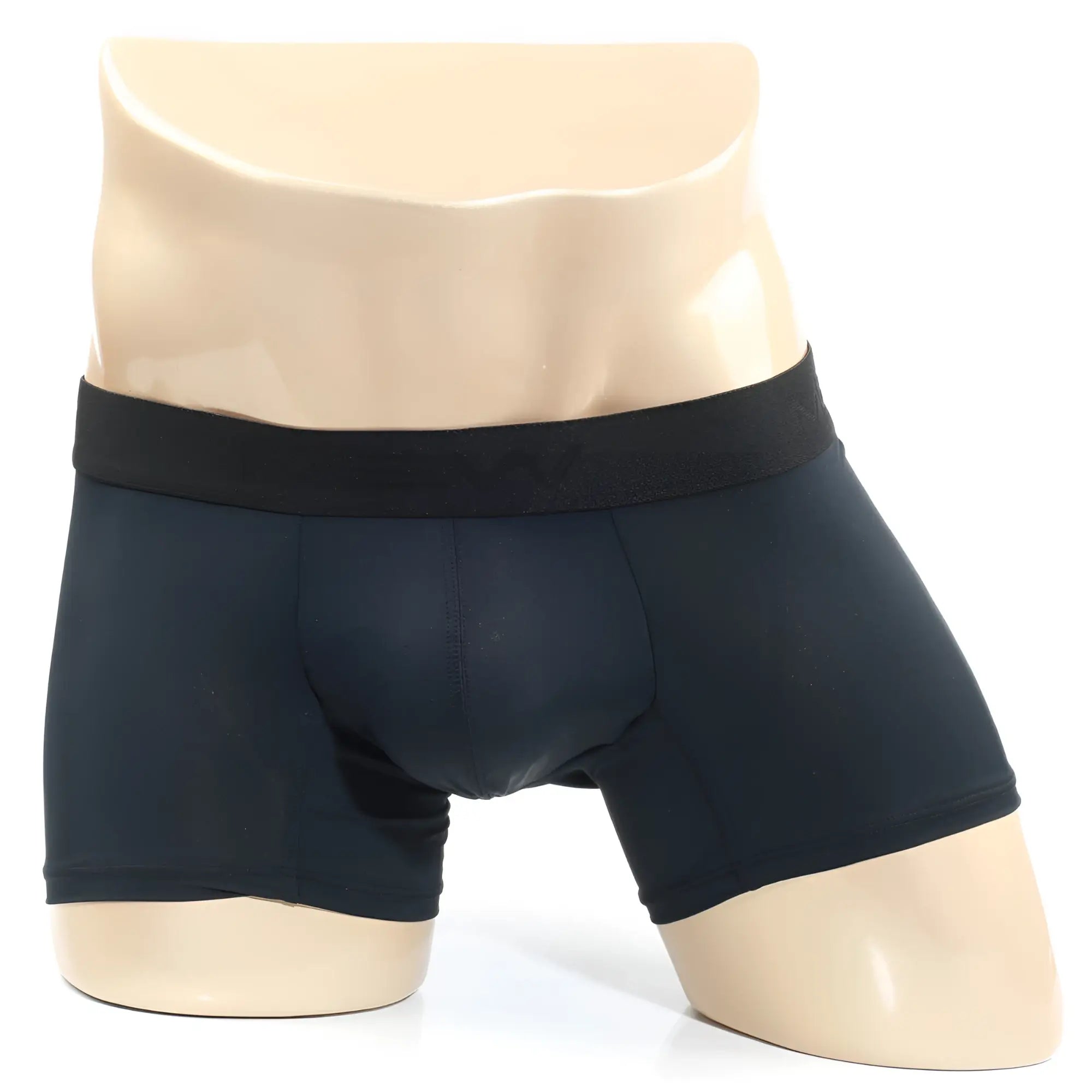 Black MetroMaleWear Maintenant boxer briefs 2122-20 with solid black elastic waistband for comfortable support