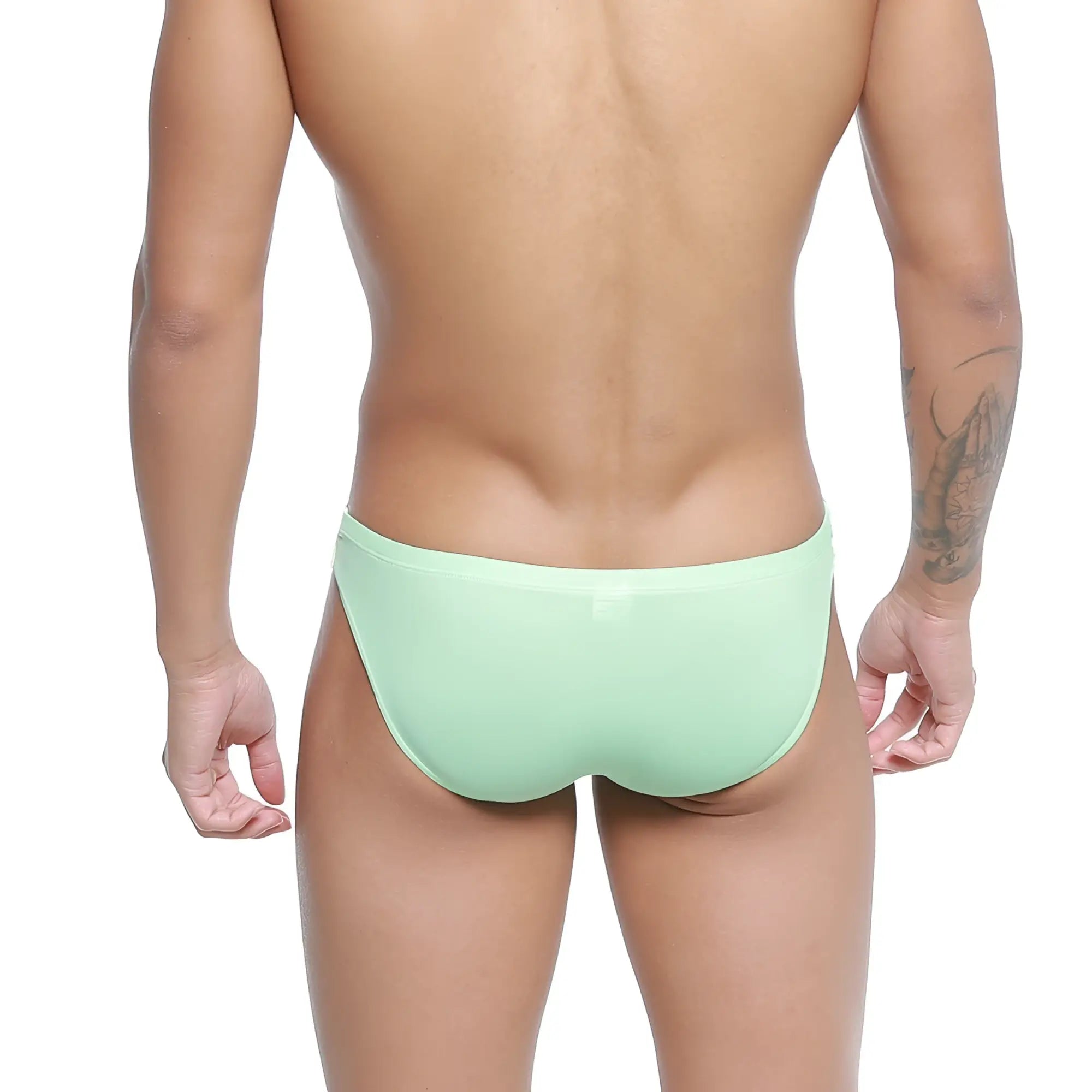 Metro malewear malon bikini green 3603-13 mint green briefs with smooth form-fitting design