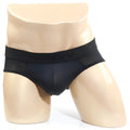 MetroMaleWear matrix brief black 5003-50 men’s briefs with solid waistband and breathable mesh side panels