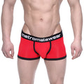 Red and black metromalewear max bulge boxer brief 1513-12 with sleek form-fitting design for everyday wear
