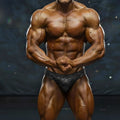 A dark gray metro male wear metro muscle wear basic competition suit brief with a subtle intricate athletic pattern
