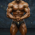 Black satin briefs with gold versace medusa emblem on waistband from metromalewear metromusclewear competition suit 4974-22