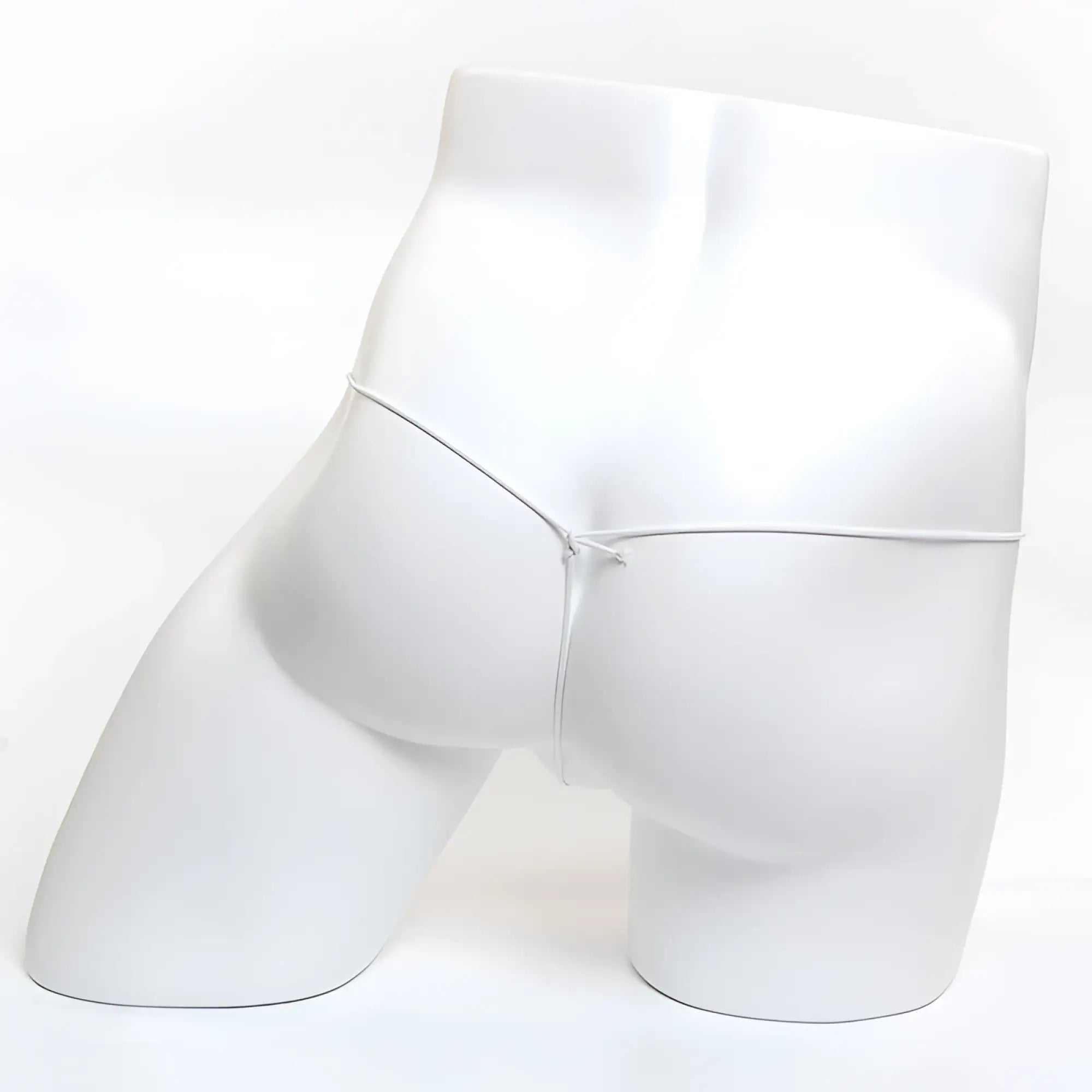 White men’s microfiber briefs with red mesh and thin silver toned elastic waistband from metromalewear