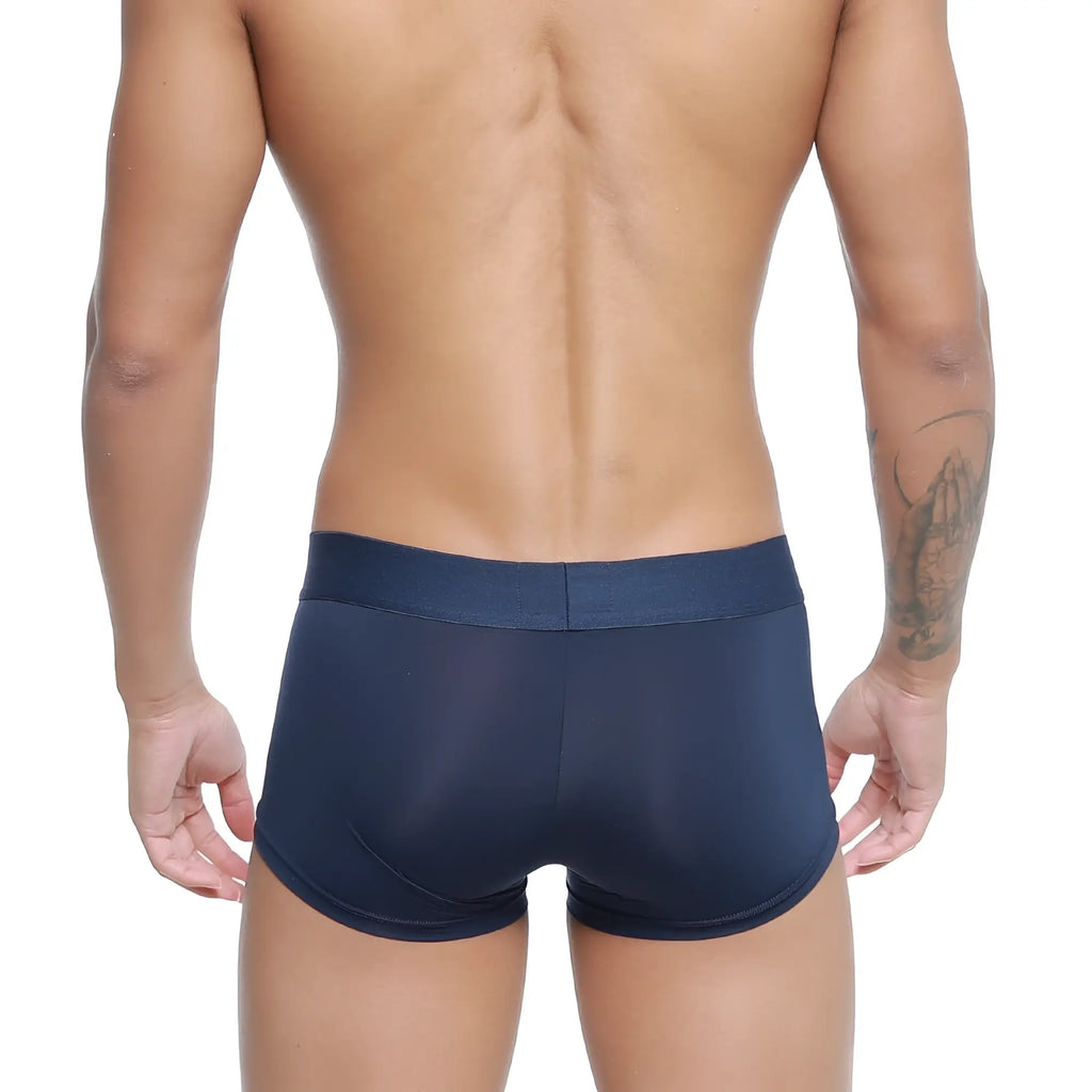 Navy blue stretch cotton briefs with solid waistband by metromalewear microfiber trunk 2026-29