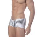 Striped men’s briefs in navy and white with a classic vertical pattern and snug fit from metromalewear minimo boxer marine blue 2013-43