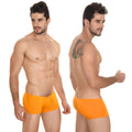 Bright orange MetroMaleWear Minimo boxer briefs with smooth form-fitting fabric and subtle elastic waistband