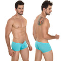 Turquoise blue metroMaleWear minimo boxer men’s briefs with smooth form-fitting fabric and subtle elastic waistband