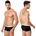 Black briefs with white waistband from metromalewear minimo contrast boxer 2013c-20 for comfortable daily wear
