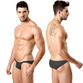 Black briefs by metromalewear minimo hip brief metallic black 2006-201 with snug form-fitting design