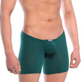 MetroMaleWear Minimo long boxer pine green with supportive pouch and elastic waistband for men