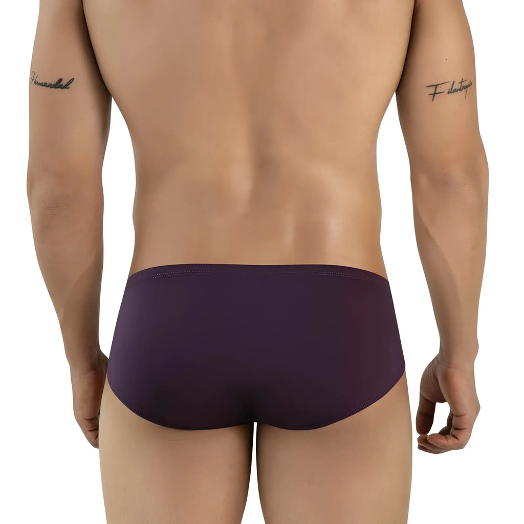 MetroMalewear mojito bikini grape 1006-19 smooth form-fitting purple briefs for comfortable everyday wear