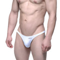 White m2w metro male wear monaco bikini thong in smooth form-fitting fabric for comfortable everyday wear