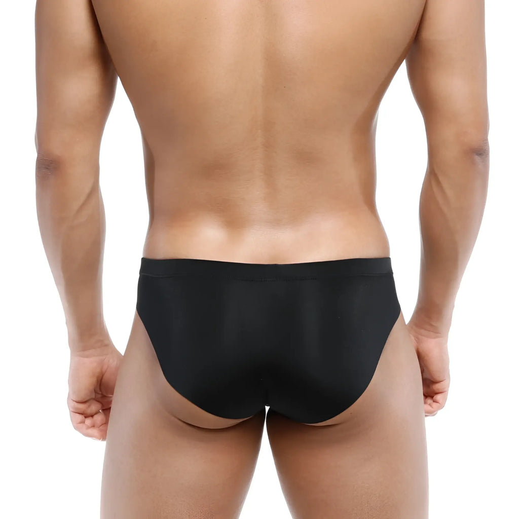 Black briefs metroMalewear naked bikini 6304-20 with smooth form-fitting design for comfortable daily wear