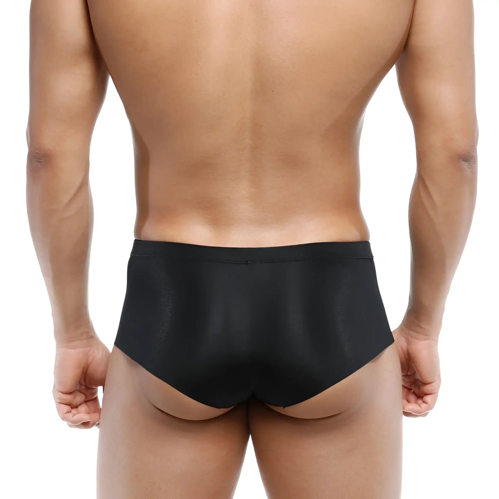 MetroMaleWear naked trunk black 6313-20 sleek black briefs with a smooth satin-like finish and form-fitting design