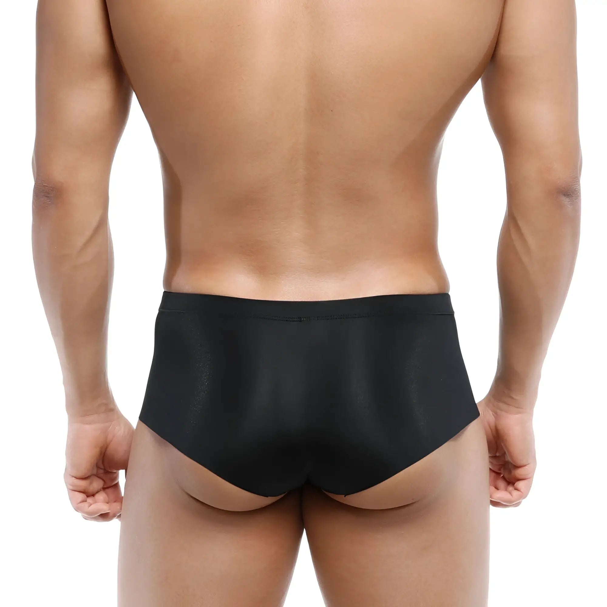 MetroMaleWear naked trunk black 6313-20 sleek black briefs with a smooth satin-like finish and form-fitting design
