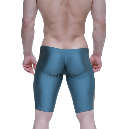 Shiny teal metallic MetroMaleWear new jammer swim boxer radish 4994-07 designed for swimming and water activities