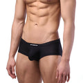 Black men’s snug fit briefs in black with metromalewear branded white waistband metroMalewear Oscar Boxer 2125-20