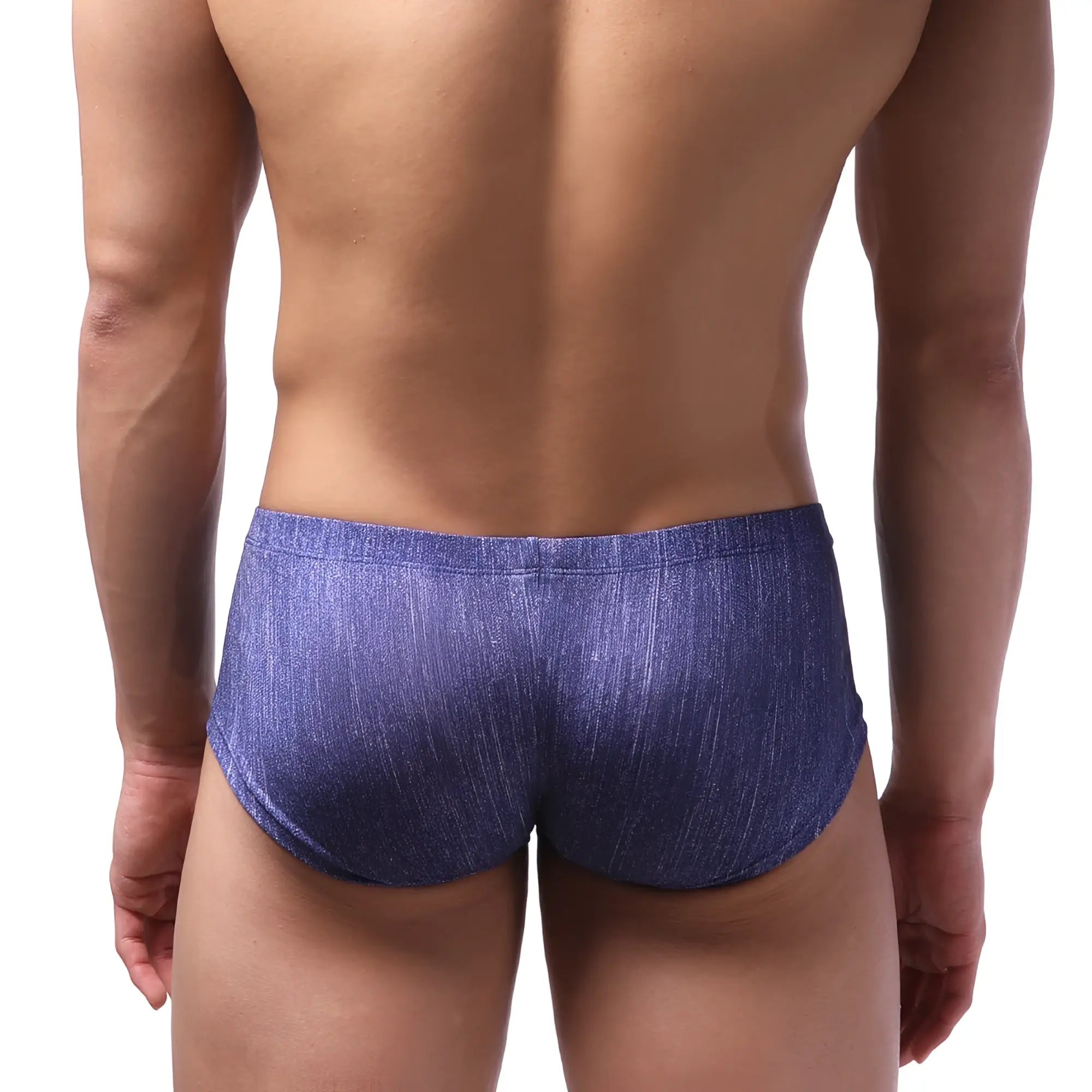 MetroMalewear Oscar boxer denim 2125-60 blue denim textured men’s briefs front side view