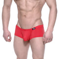 Red men’s briefs metro malewear oscar boxer red 2125-12 with black logo on waistband in cotton blend fabric